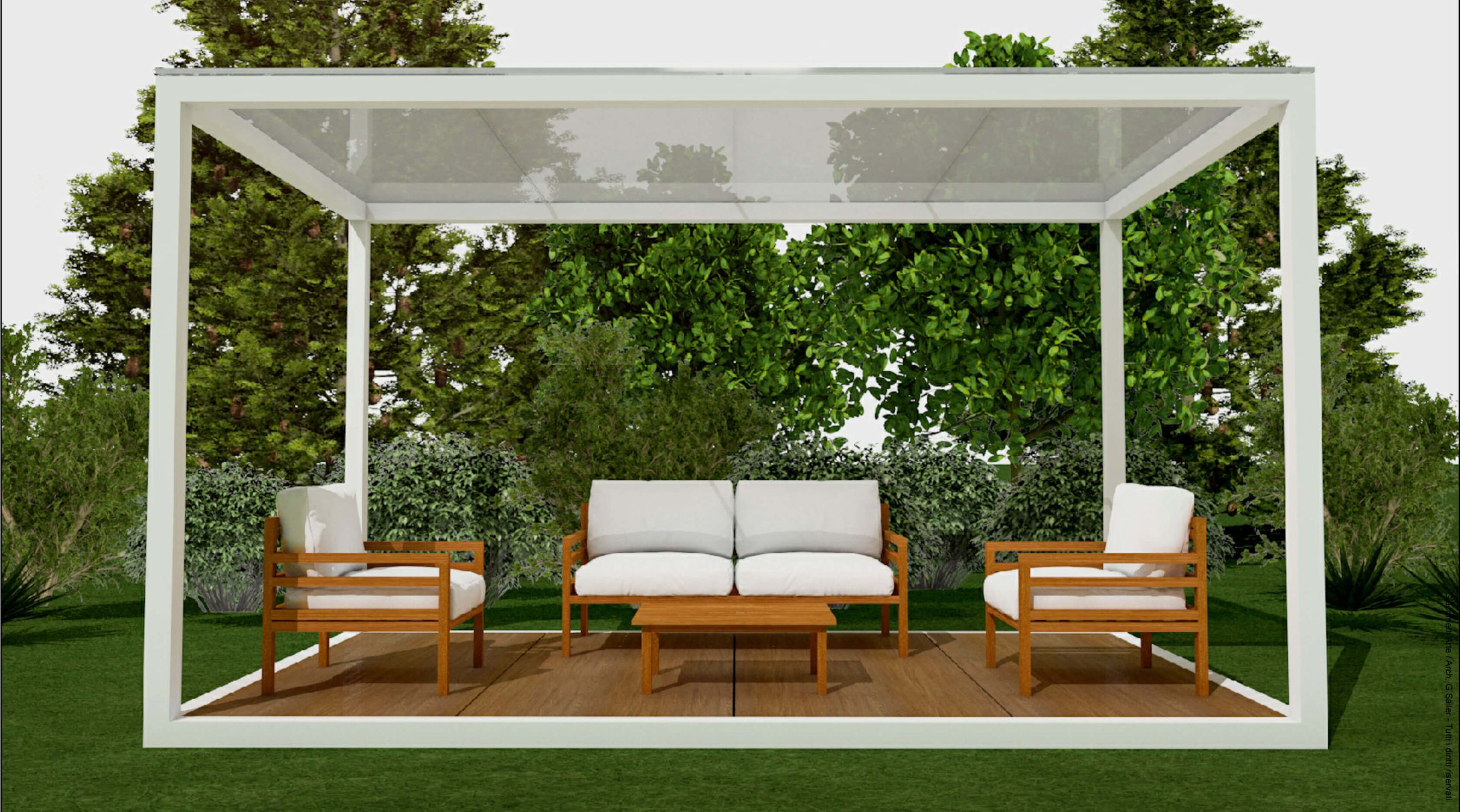 Struttura modulare lounge configurabile