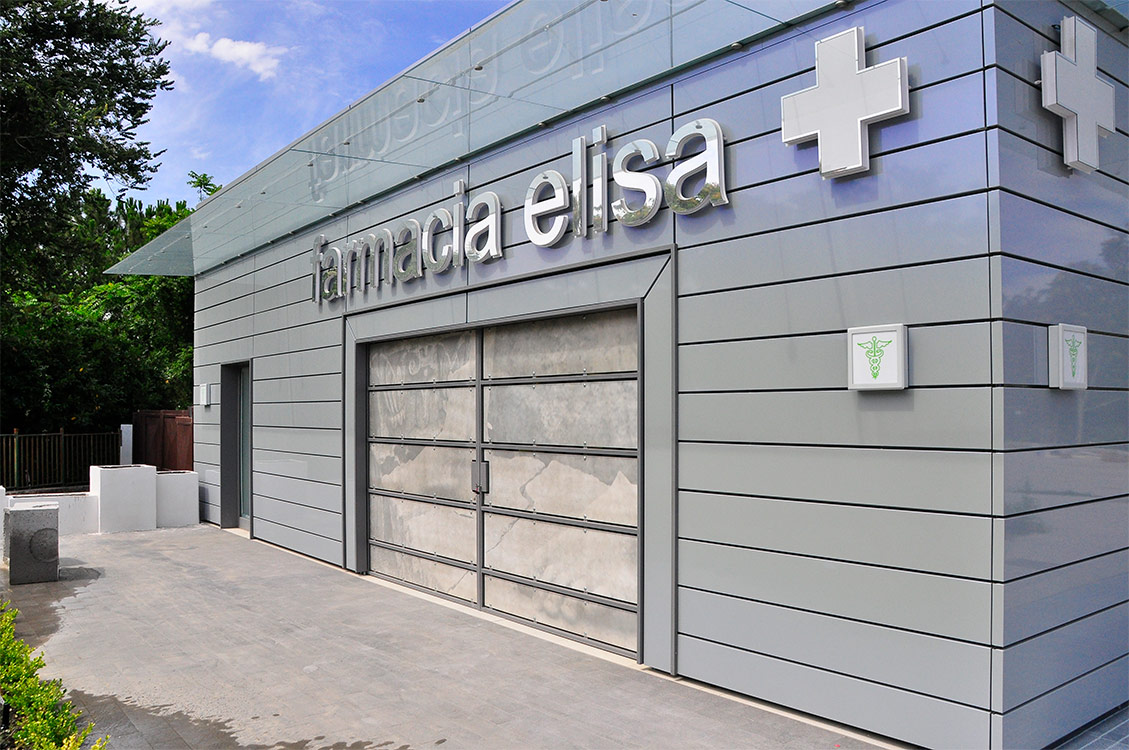 Progettazione esterni per Farmacie
