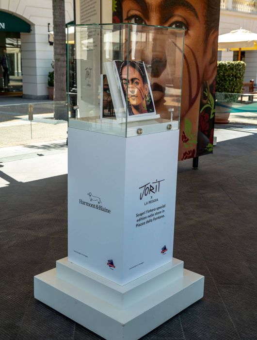 Teca in vetro e Corian e Metallo